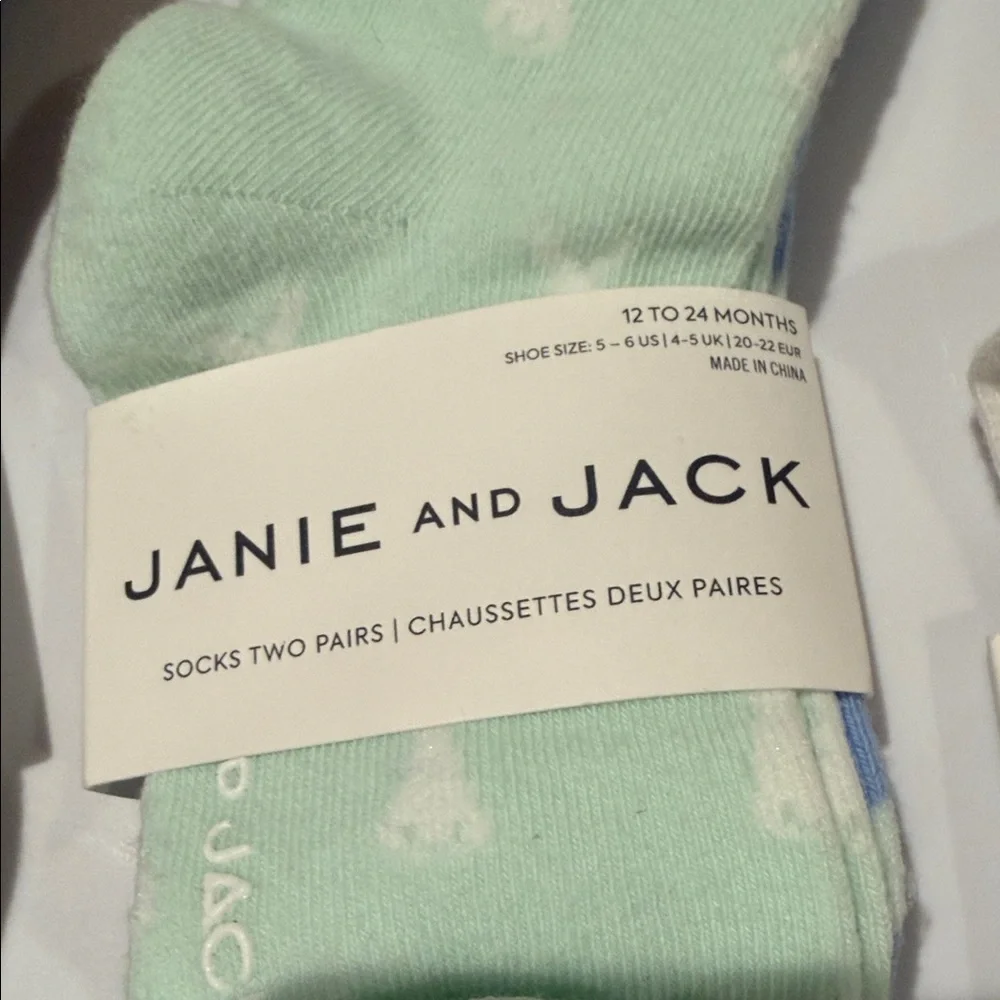 Janie & Jack Socks bundle size 12-24 months NWT